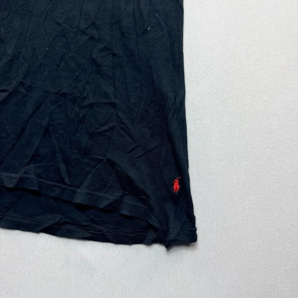 Polo Ralph Lauren Tank Top Mens Extra Large Black Excellent Ribbed Cotton Pony